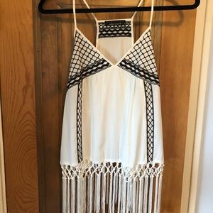 Boho fringe cami
